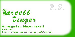 marcell dinger business card